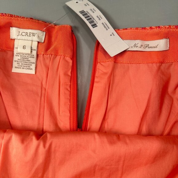 J Crew No 2 Pencil Tweed Skirt Womens Wool Blend Lined Workwear Straight Career - Picture 4 of 15